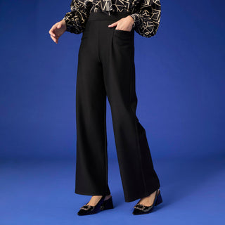 Celyse Tailored Wide Leg Pant - Black