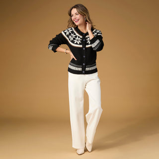 Celyse Tailored Wide Leg Pant - Antique White