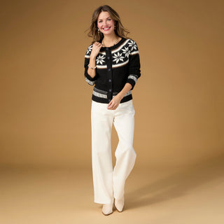 Celyse Tailored Wide Leg Pant - Antique White
