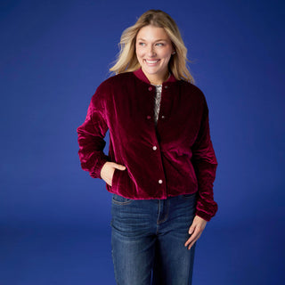 Oakley Quilted Velour Varsity Jacket - Merlot
