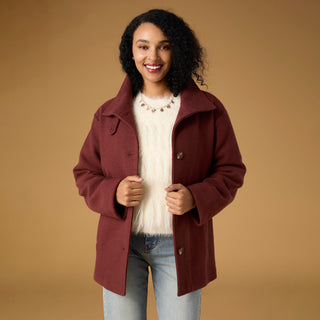 Camilla Button Front Jacket - Nutmeg
