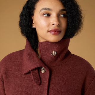 Camilla Button Front Jacket - Nutmeg
