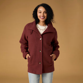 Camilla Button Front Jacket - Nutmeg