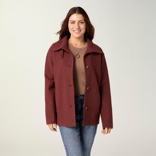 Camilla Button Front Jacket - Nutmeg