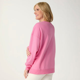 Sweetheart Sequin Sweatshirt - Pink