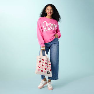 Love Sweatshirt - Pink