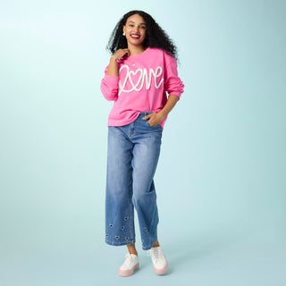 Love Sweatshirt - Pink