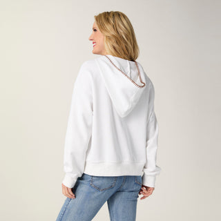 Cross Hooded Sweatshirt - Ivory