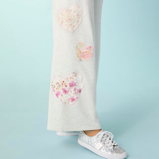 Triple Hearts Pant - Stone Heather
