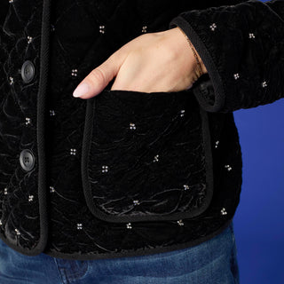 Caelyn Jacket with Front Pockets - Black