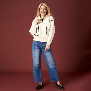 EverStretch Barrel Ankle with Side Inset - Medium Denim
