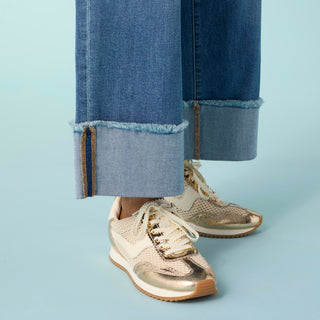 Bambu Soft Wide Ankle with Cuff - Medium Denim