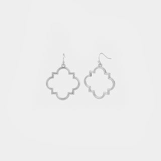 Silver Geo Outline Dangle