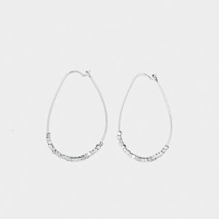 Silver Iron Seeds Dangle Earrings - Final Sale