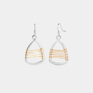 Wire Infinity Dangle Earrings