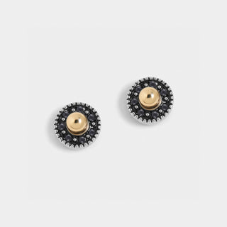Silver Stones with Gold Center - Final Sale