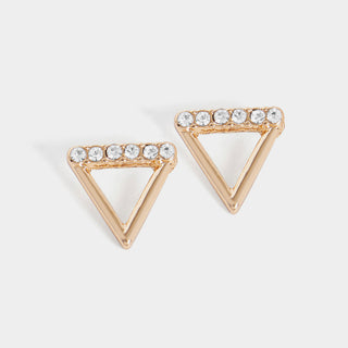 Gold Triangle with Stones