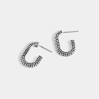 Studded Oval Earrings - Final Sale