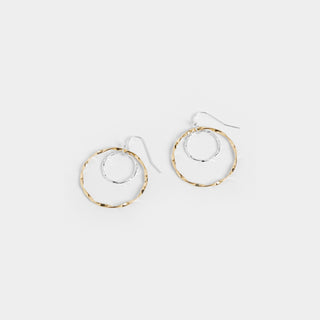 Wavy Double Hoop Earrings