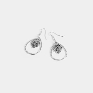 Flower Teardrop Earrings