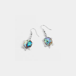 Abalone Turtle Earrings