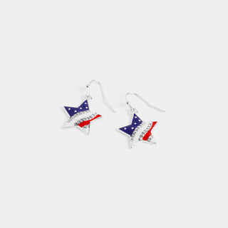 USA Star Earrings