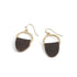 Leather Tab Hoop Earrings