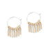 Chain Curtain Hoop Earrings