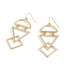 Layered Geometric Earrings - Gold
