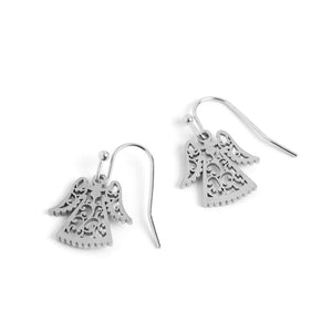 Holiday Angel Earrings - Silver - Final Sale - Silver