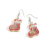 Holiday Glitter Shaker Earrings - Stocking