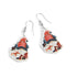 Holiday Acrylic Dangle Earrings - Snowman Gnome