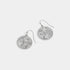 Labyrinth Crest Earrings - Silver