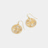 Labyrinth Crest Earrings - Gold