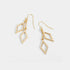 Double Diamond Chain Drop Earrings