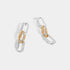 Linked Locks Dangle Earrings