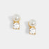 Pearl Stone Stud Earring