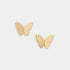 Butterfly Stud Earrings - Gold