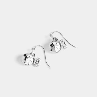 Bling Fish Dangle Earrings - Silver - Silver