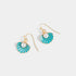 Pearl Oyster Dangle Earrings - Blue