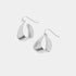 Flat Hammered Teardrop Earring