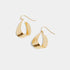 Flat Hammered Teardrop Earring