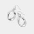 Hammered Twisted Oval Earring