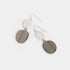 Mixed Metal Folded Coin Dangle Earring