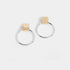 Mixed Metal Sleek Hoop