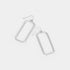 Dainty Rectangle Dangles - Silver