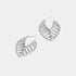 Whispers Pointed Leaf Hoop Earrings
