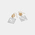 Whispers Dangling Geometric Squares Earrings