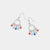 Whispers Star Spangled Hoop Earrings - Silver