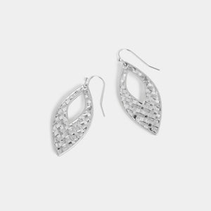 Whispers Criss Cross Drop - Silver